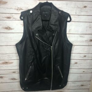 Eloquii Black Moto Vest